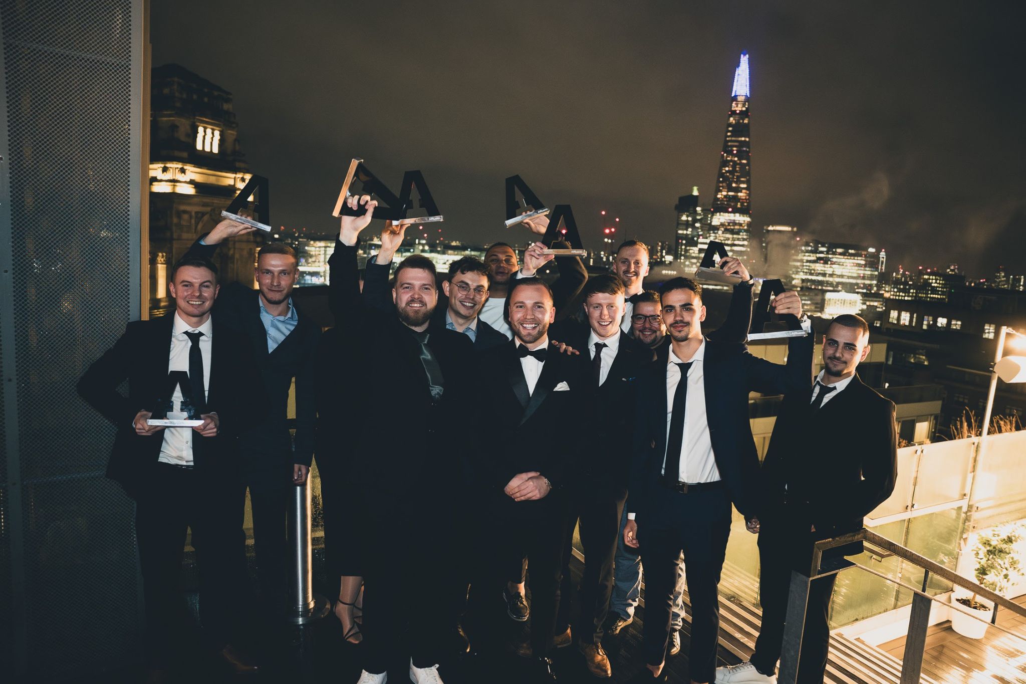 Affluent Academy members at the London awards evening