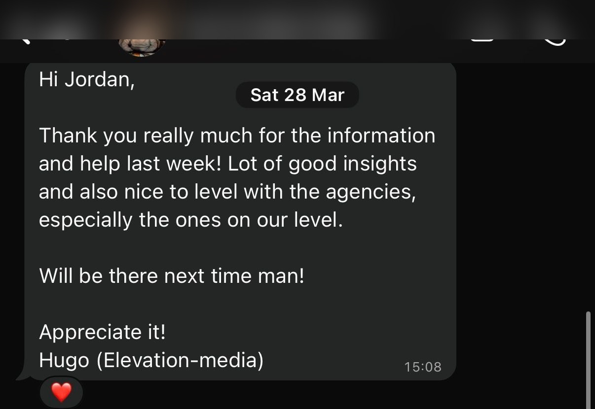 Mastermind testimonial